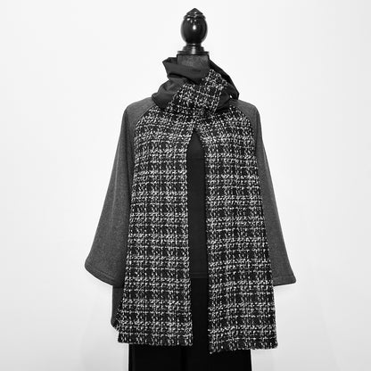 Plaid swing coat winter wool jacket evening coat stylish clothing handmade in melbourne classy elegant clothing timeless pieces timeless clothing classic style unique clothing unique style ageless style luxe fabrics statement clothing statement style clothing womens clothing made in australia eloise the label