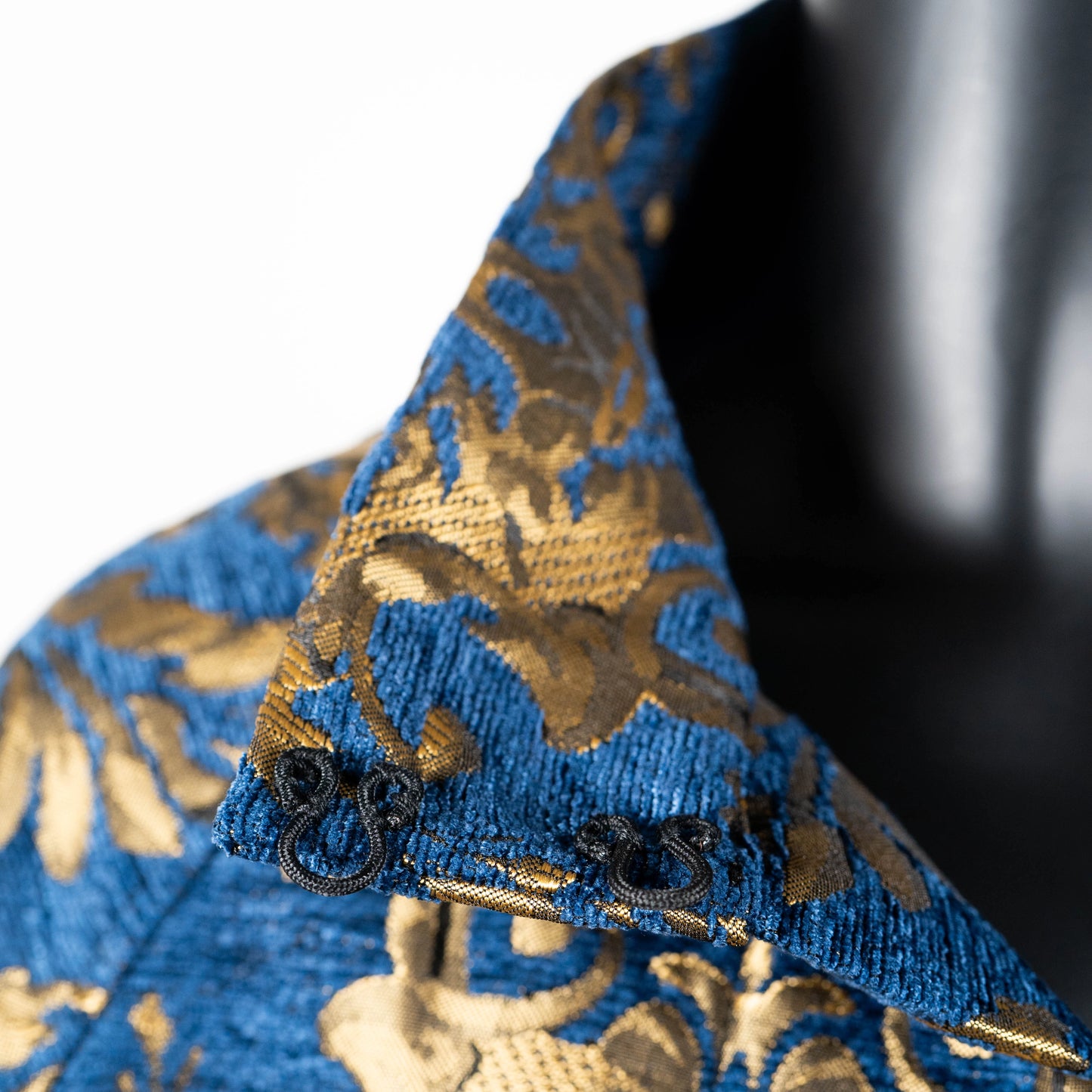 Abbey Swing Coat - Luxe Royal Jacquard