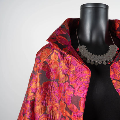 Abbey Coat - Opulent Floral Jacquard