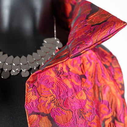 Abbey Coat - Opulent Floral Jacquard