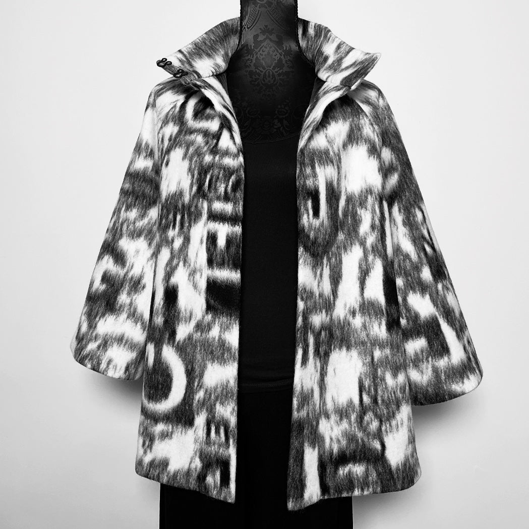 Abbey Swing Coat - Italian Brushed Wool Blend - One Of A Kind