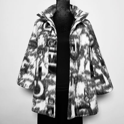 Abbey Swing Coat - Italian Brushed Wool Blend - One Of A Kind