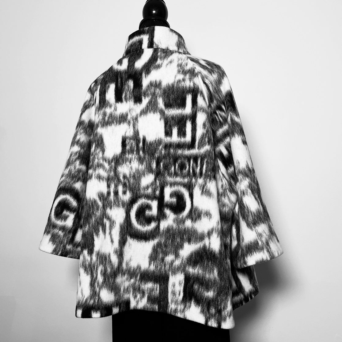 Abbey Swing Coat - Italian Brushed Wool Blend - One Of A Kind