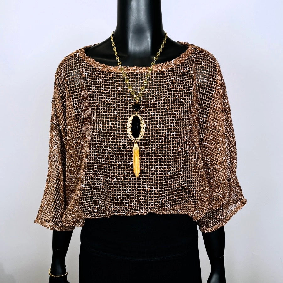 Allure Top - Mesh In Coffee