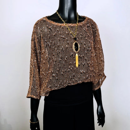 Allure Top - Mesh In Coffee