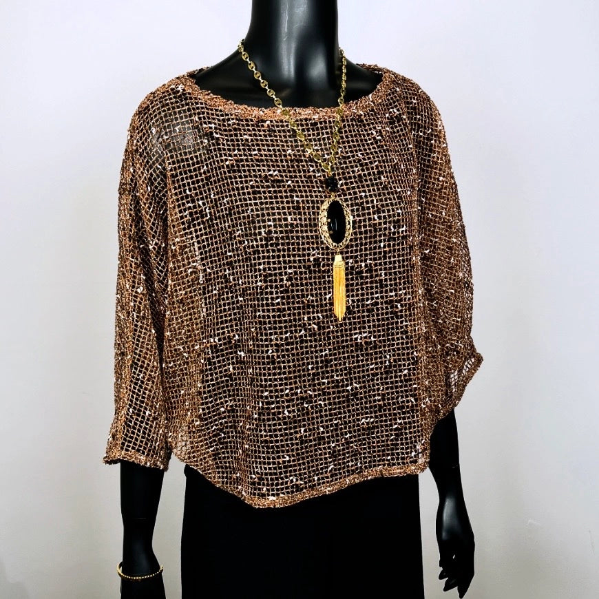 Allure Top - Mesh In Coffee