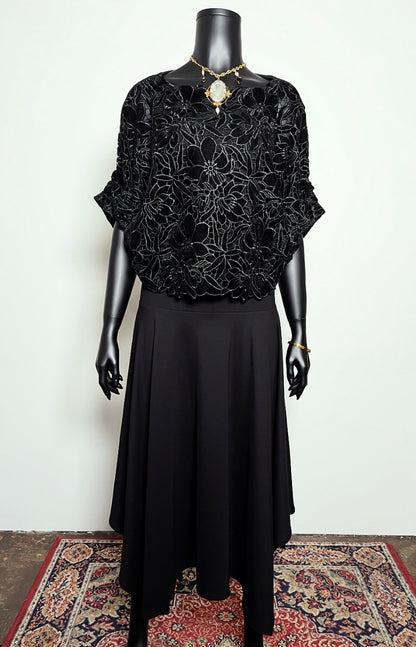 Luxe Velvet Guipure Lace Top