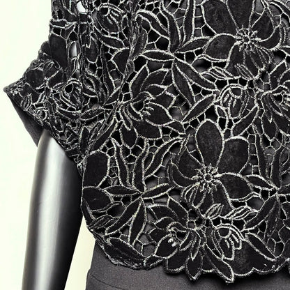 Luxe Velvet Guipure Lace Top