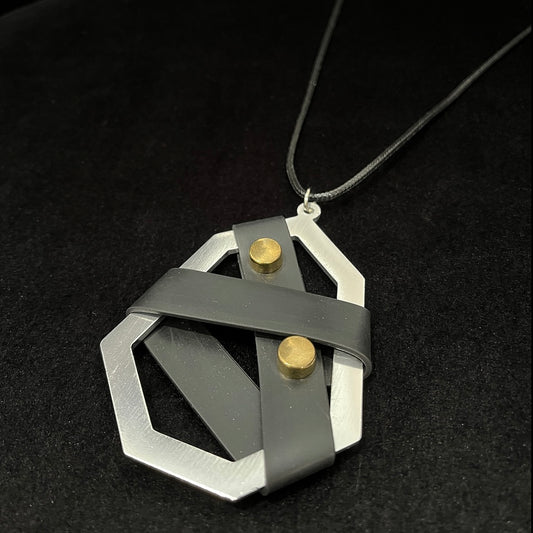 Bound Hex Pendant Necklace