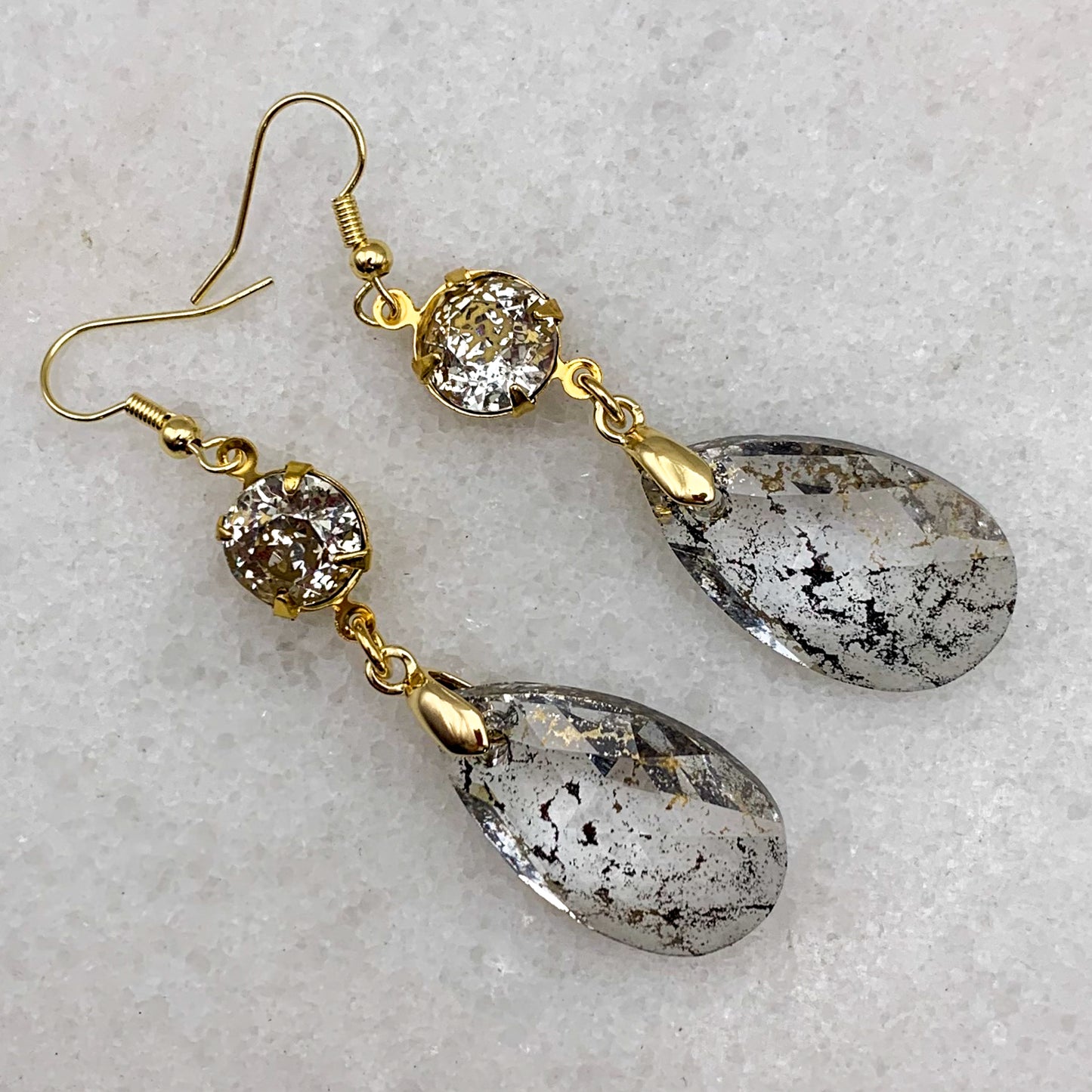 Balenciaga Crystal Drop Earrings