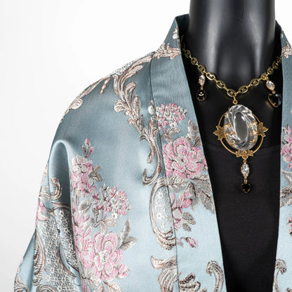 Bolero Jacket - Soft Floral Jacquard