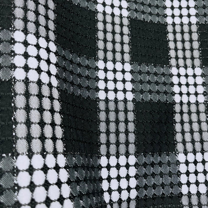 Black and white check layering top with bat wing sleeves and gathered waistline made in Melbourne