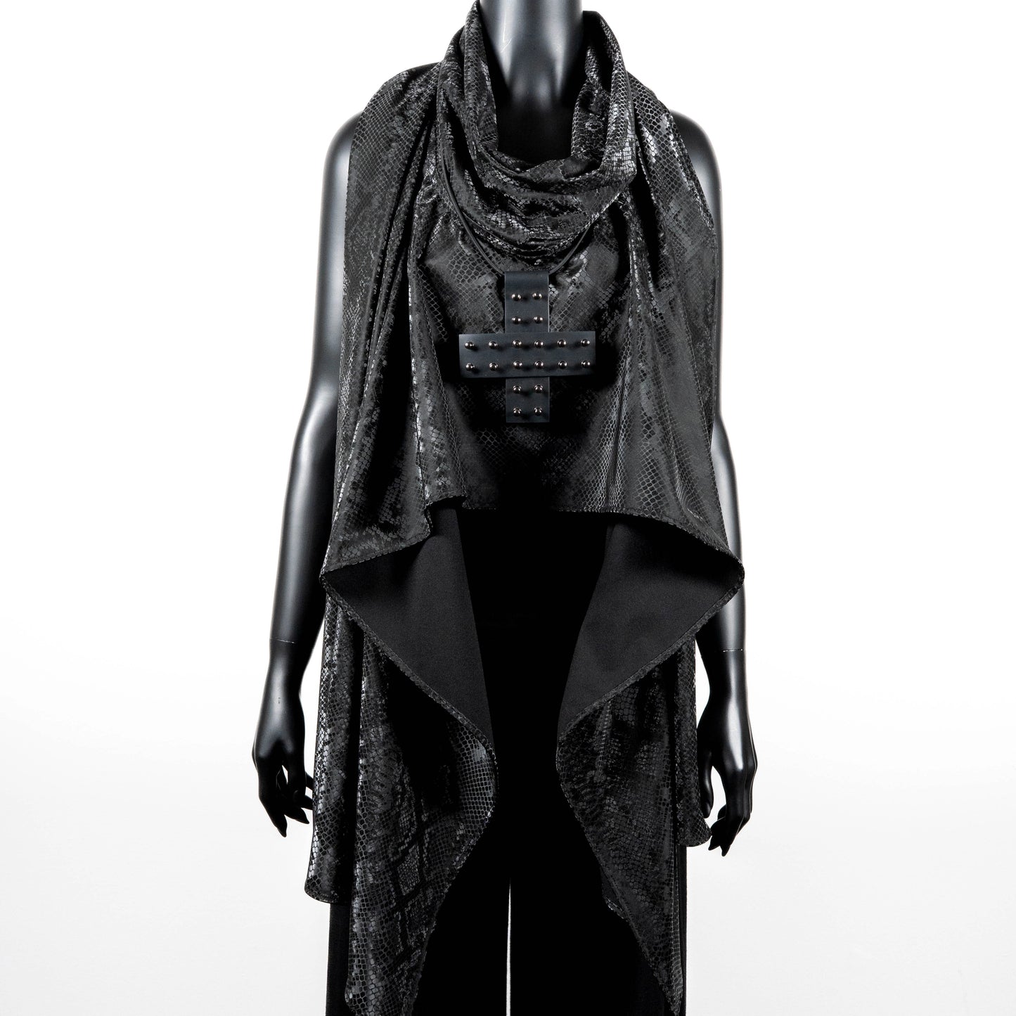 Cherish Wrap - Black Snakeskin