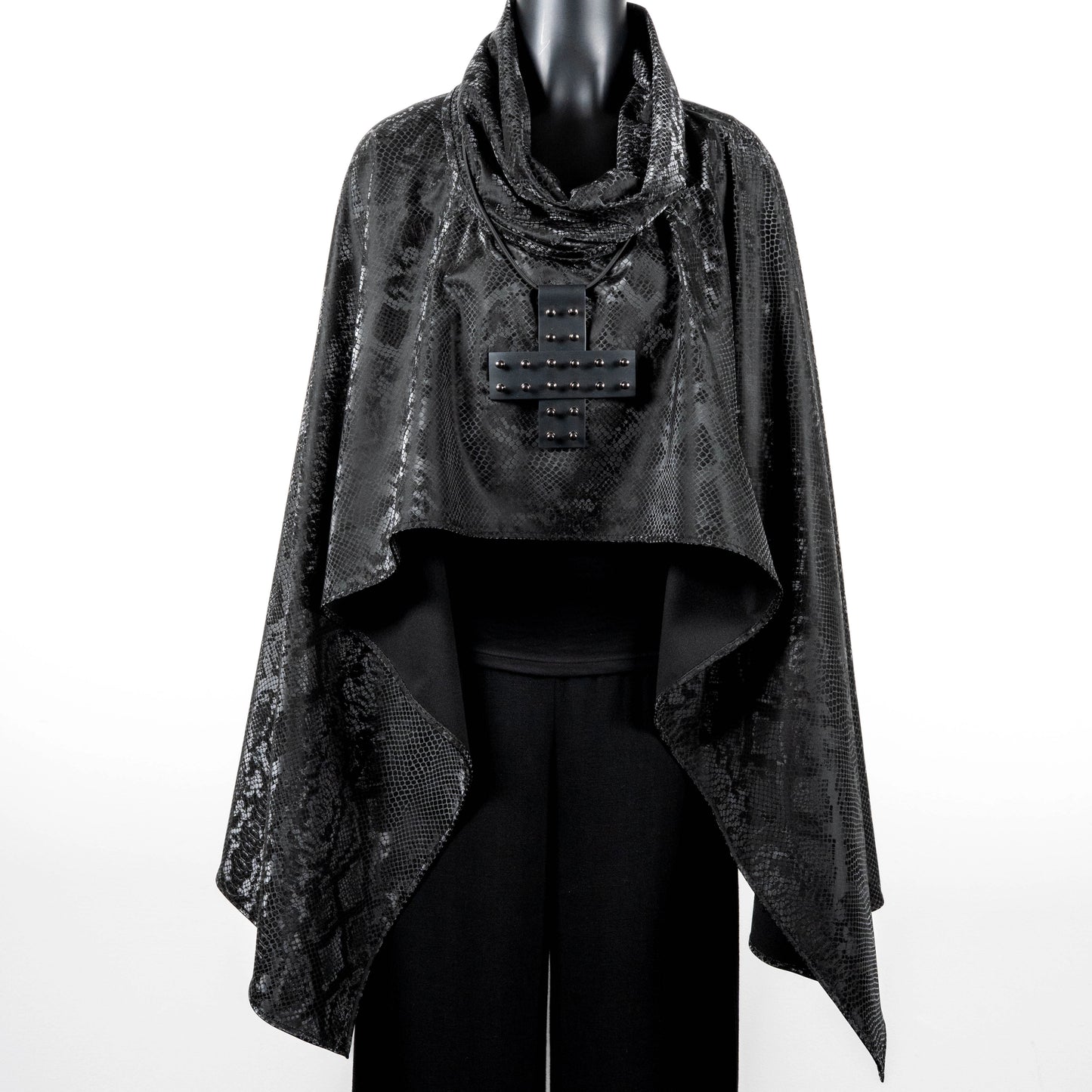 Cherish Wrap - Black Snakeskin
