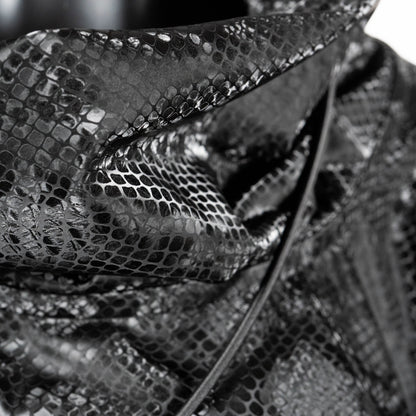 Cherish Wrap - Black Snakeskin