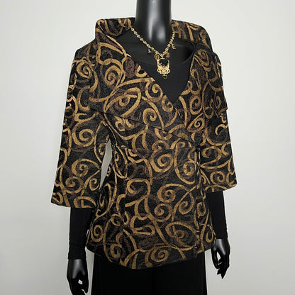 Clasique Jacket - Golden Swirl