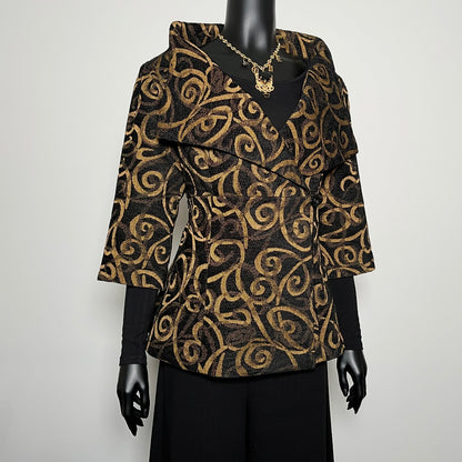 Clasique Jacket - Golden Swirl