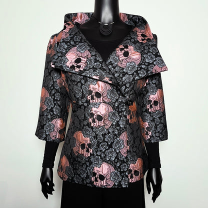 Clasique Jacket - Skulls and Roses - Musk