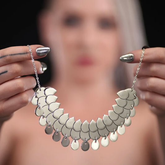 Silver Sunburst Necklace