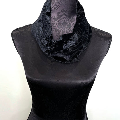 black velvet infinity loop scarf made in melbourne eloise the label