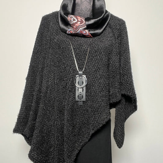 infinity scarf loop scarf black velvet  brocade made in melbourne eloise the label 
