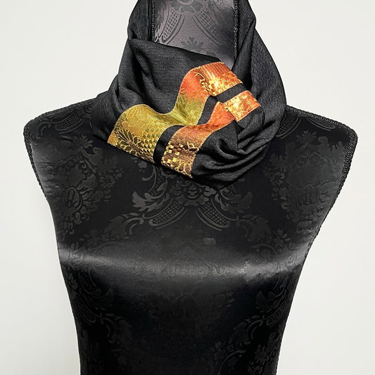 Loop scarf vintage japanese obi fabric made in melbourne eloise the label