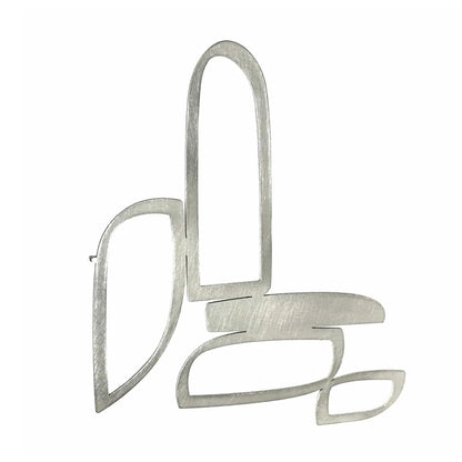 Cotter Brooch - Matte Stainless Steel