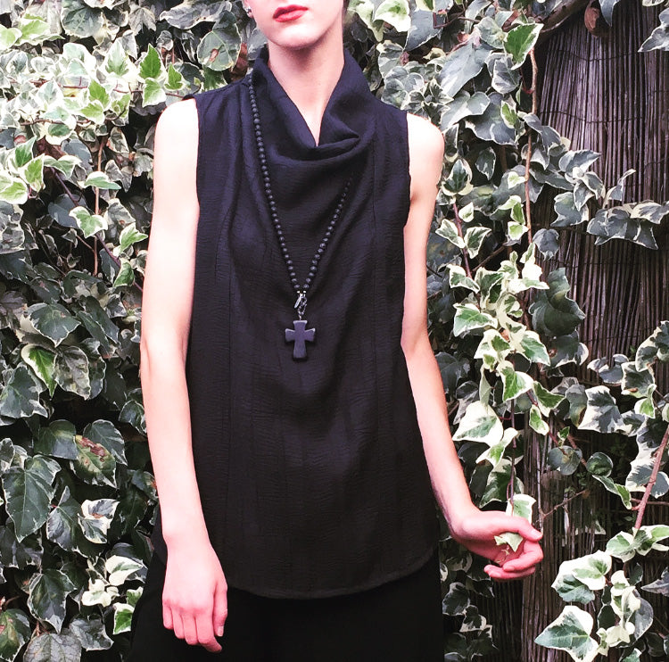 Ari Top - Black Crushed Bamboo