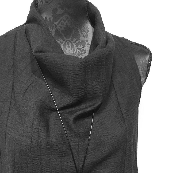 Ari Top - Black Crushed Bamboo