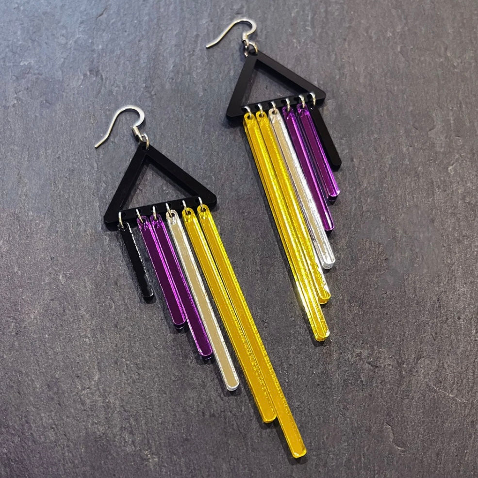 Enby Chimes Drop Earrings