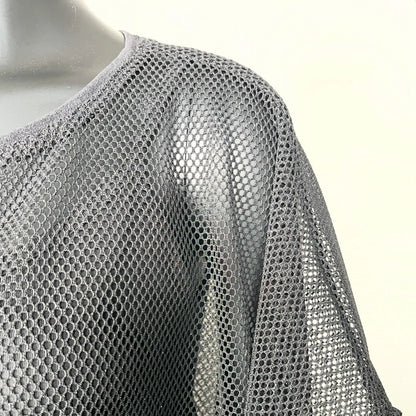 Florence Top - Black Mesh With Silver Sparkle