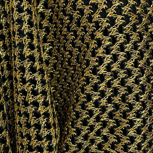 gold knit mesh top batwing sleeve evening top eloise the label