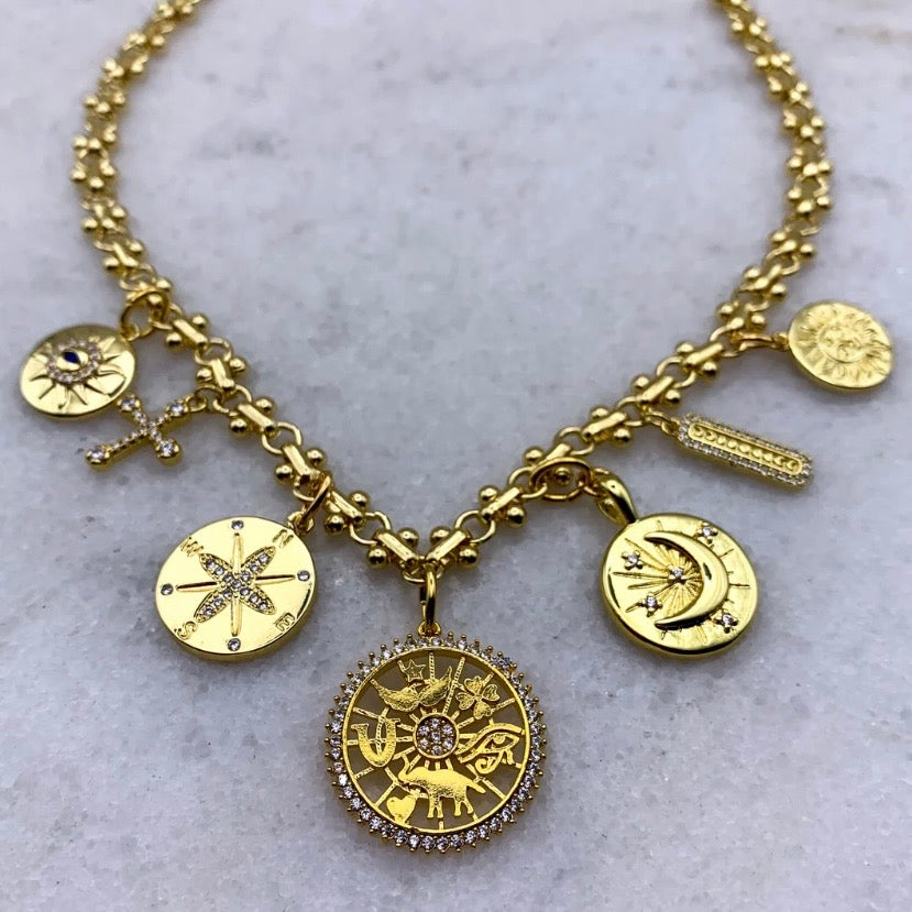 Golden Charms Necklace