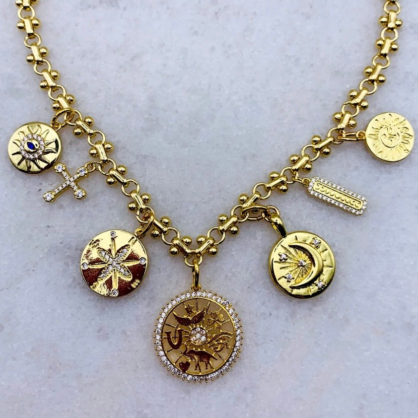 Golden Charms Necklace