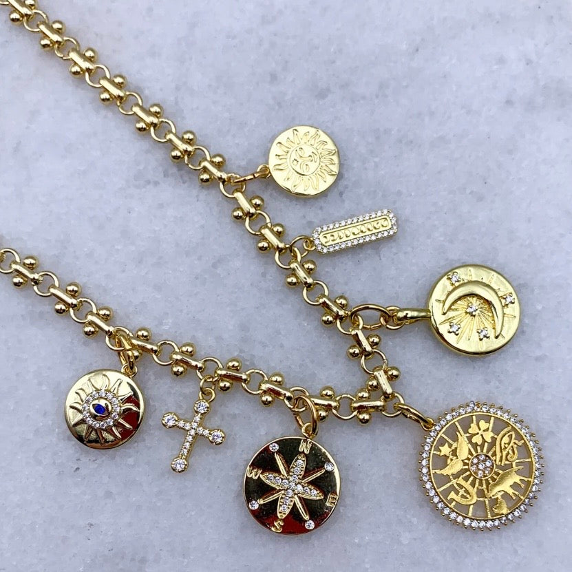 Golden Charms Necklace