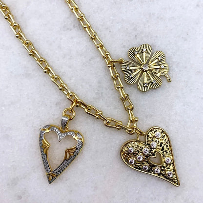 Heart Struck Gold Necklace