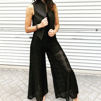 Flared Pant - Italian Stretch Lace