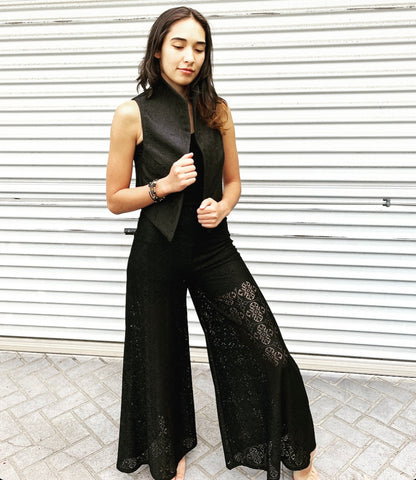 Flared Pant - Italian Stretch Lace