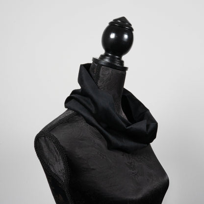 Black velvet infinity scarf  loop scarf melbourne made eloise the label