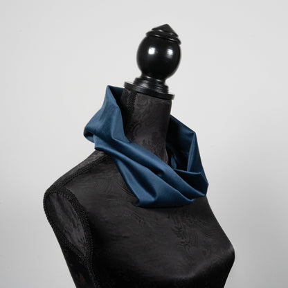 Blue velvet infinity scarf  loop scarf melbourne made eloise the label