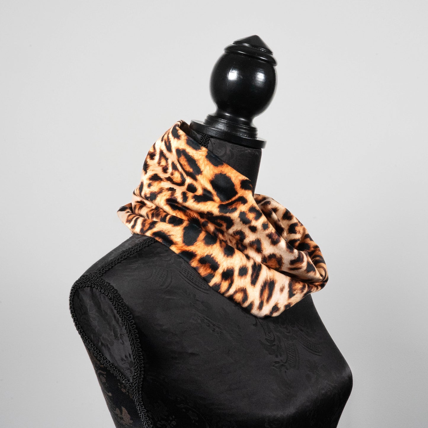 Black velvet infinity scarf  loop scarf melbourne made eloise the label