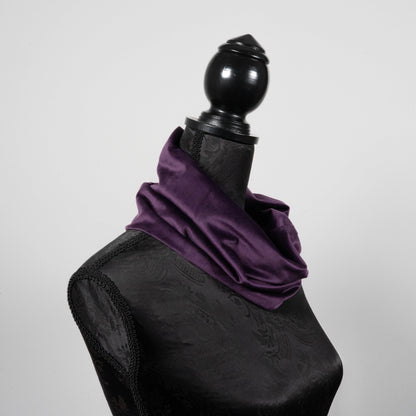 Purple velvet infinity scarf  loop scarf melbourne made eloise the label