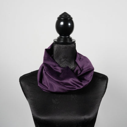 Purple velvet infinity scarf  loop scarf melbourne made eloise the label