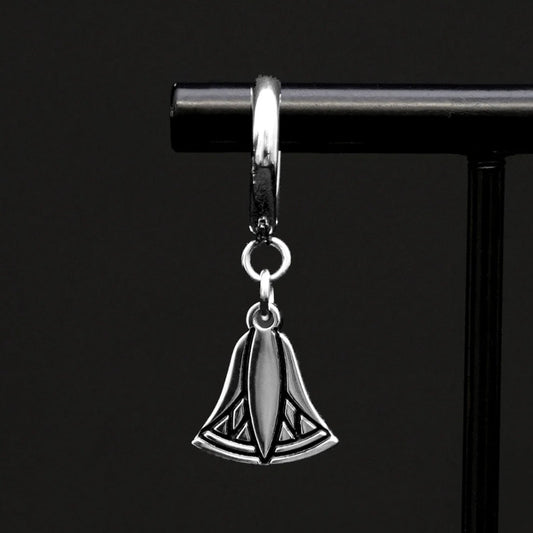 Lotus Flower Huggie Hoops