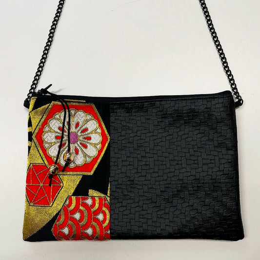 Lucky Charm Shoulder Bag - Vintage Japenese Obi Fabric