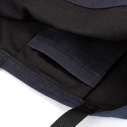 Black tote bag with grey paisley ink splatter remnant fabric front pocket matching purse set fully lined made in Melbourne Eloise the label