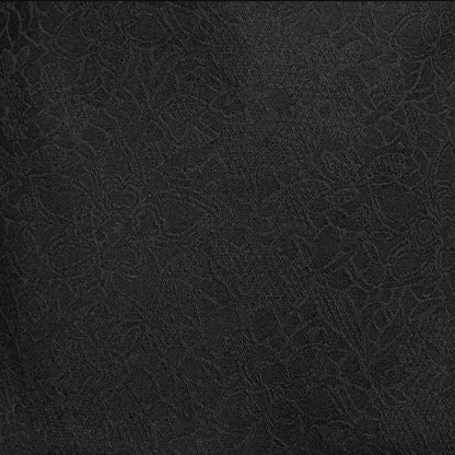 Clasique Jacket - Matte Black Jacquard with Japanese Floral Brocade.