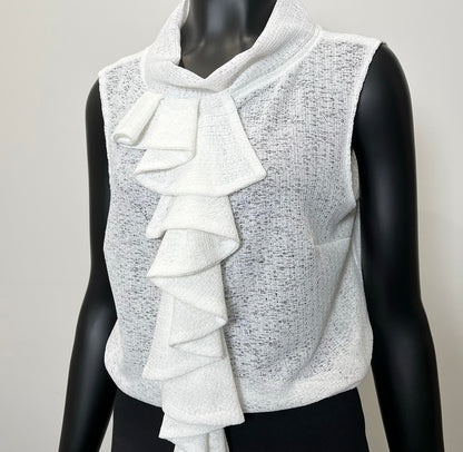 front flounce ladies top apparel stylish clothing handmade in melbourne classy elegant clothing timeless pieces timeless clothing classic style unique clothing unique style ageless style luxe fabrics statement clothing statement style evening style clothing womens clothing made in australia eloise the label