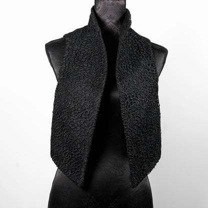 Nikita Vest - Black Lace Web