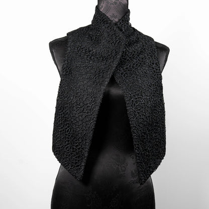 Nikita Vest - Black Lace Web